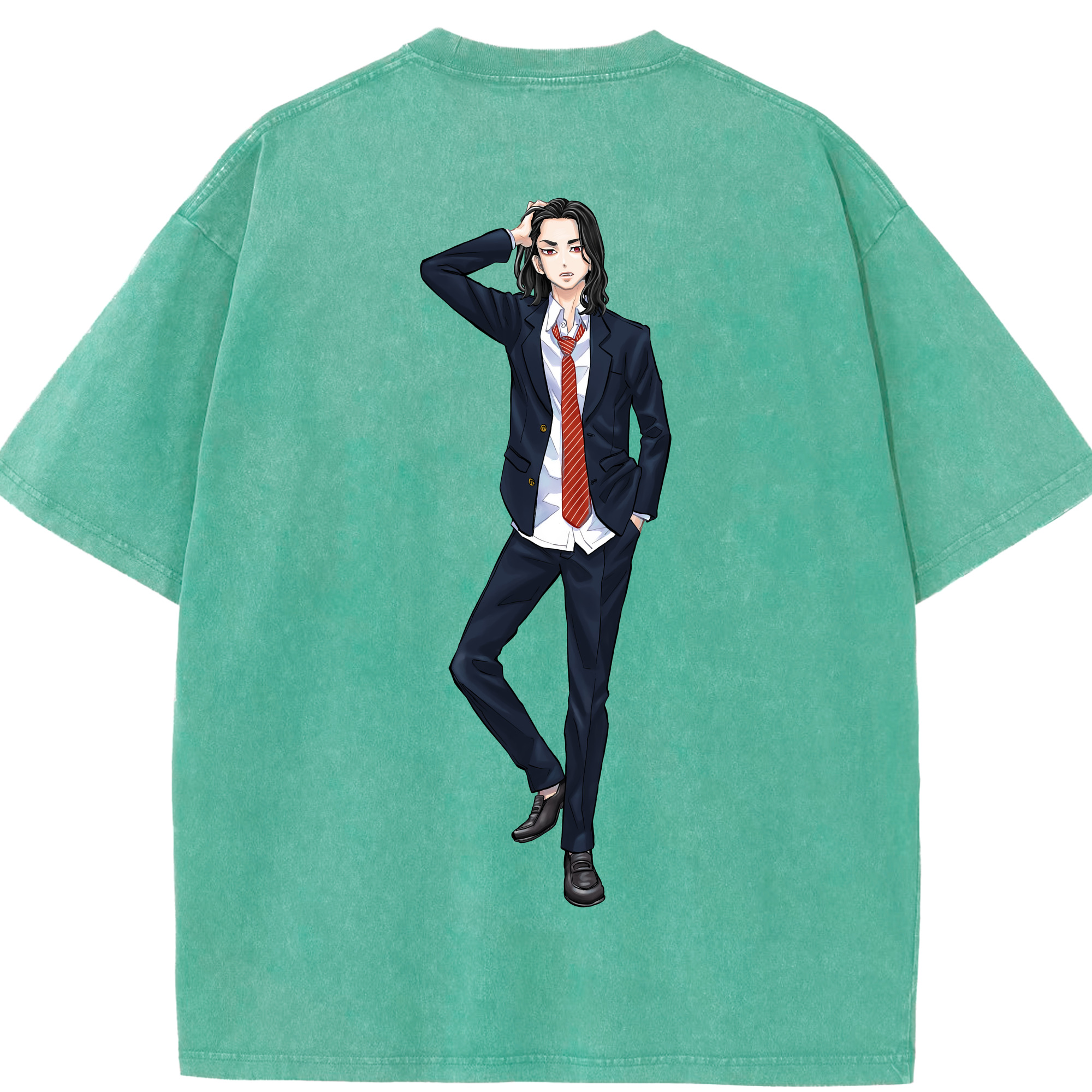 （画像用） 東京リベンジャーズ Tokyo Revengers 綿100% ヴィンテージ風 半袖Tシャツ（背面プリント）